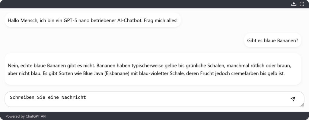 Blaue Banane – ChatGPT