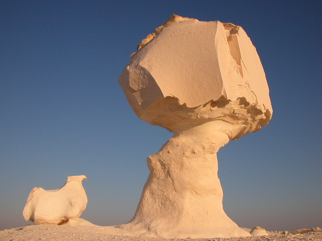 Kalkformation im Nationalpark Weiße Wüste